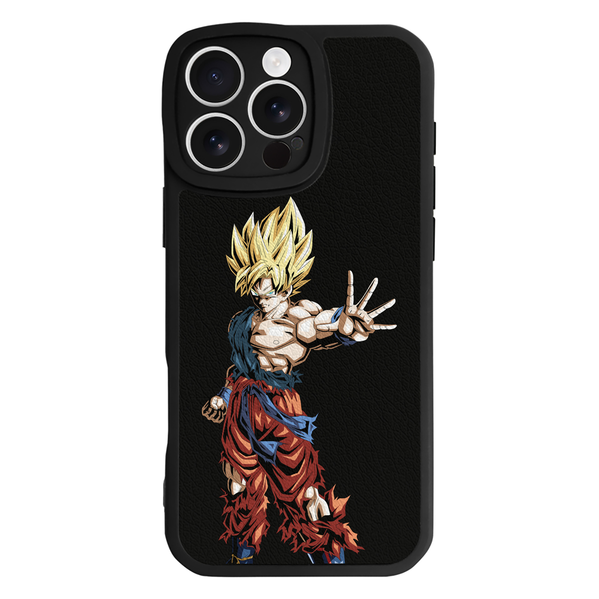 （画像用） ドラゴンボール 孫悟空（そん ごくう）Son Goku カカロット DRAGON BALL Kakarotto 【iPhone 16シリーズ対応】シリコンスマホケース（レザー調） 材質：シリコン